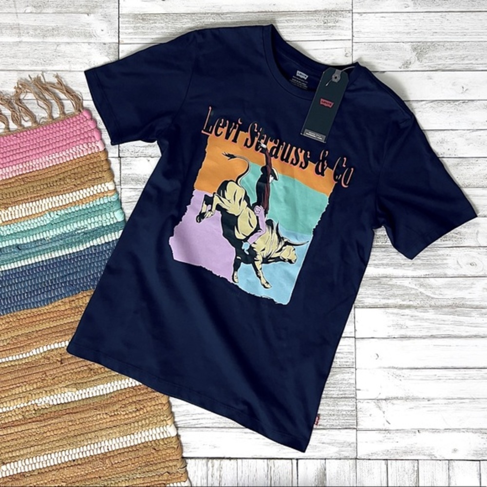 Levi's® Premium Japan Bull Rider Cowboy Graphic T-Shirt